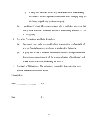 Stipulation for Protective Order - Minnesota, Page 6