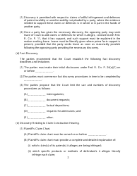 Rule 26(F) Report and Proposed Scheduling Order Form (Patent Cases) - Minnesota, Page 2
