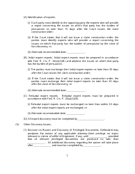 Rule 26(F) Report and Proposed Scheduling Order Form (Patent Cases) - Minnesota, Page 7