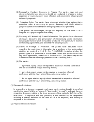 Rule 26(F) Report and Proposed Scheduling Order Form (Patent Cases) - Minnesota, Page 8