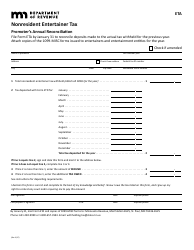 Form ETA Nonresident Entertainer Tax Promoter&#039;s Annual Reconciliation - Minnesota