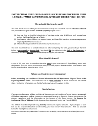 Document preview: Form 12.902(B) Family Law Financial Affidavit (Short Form) - Florida