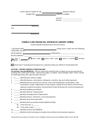 Form 12.902(B) Family Law Financial Affidavit (Short Form) - Florida, Page 3