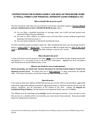 Form 12.902(C) Family Law Financial Affidavit (Long Form) - Florida