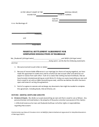 Form 12.902(F)(3) Marital Settlement Agreement for Simplified Dissolution of Marriage - Florida, Page 2