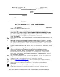 Form 12.913(B) Affidavit of Diligent Search and Inquiry - Florida, Page 2