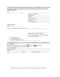 Form 12.913(C) Affidavit of Diligent Search - Florida, Page 4