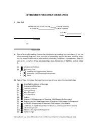 Form 12.928 &quot;Cover Sheet for Family Court Cases&quot; - Florida, Page 4