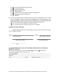 Form 12.928 &quot;Cover Sheet for Family Court Cases&quot; - Florida, Page 5