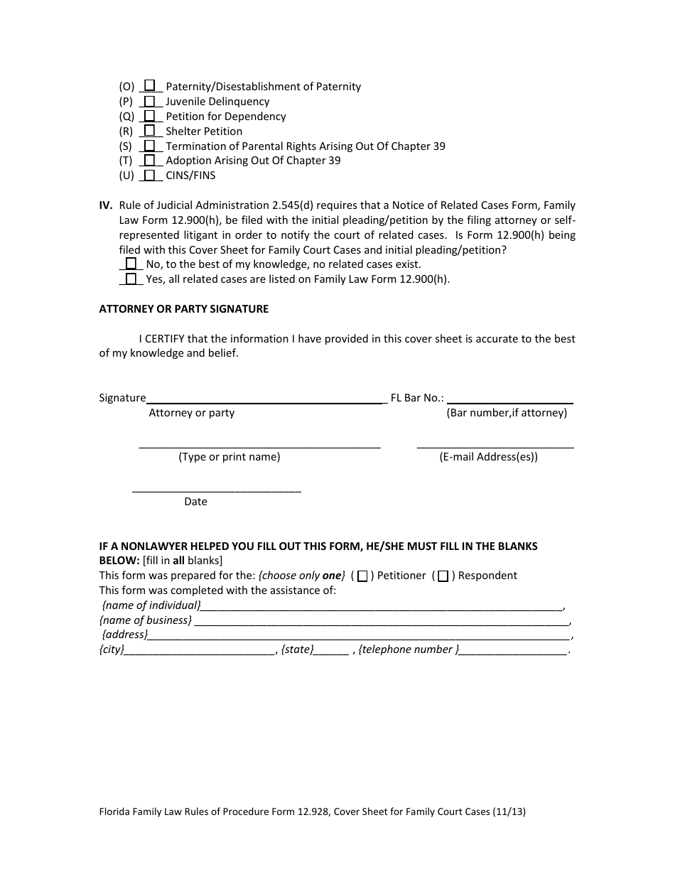 Form 12.928 - Fill Out, Sign Online and Download Fillable PDF, Florida ...