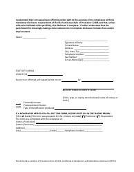 Form 12.932 &quot;Certificate of Compliance With Mandatory Disclosure&quot; - Florida, Page 5