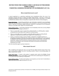 Form 12.984(C) Parenting Coordinator Report of an Emergency - Florida