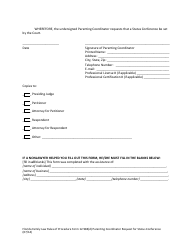 Form 12.984(D) Parenting Coordinator Request for Status Conference - Florida, Page 3