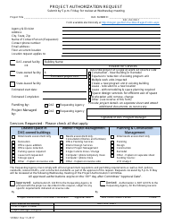 Form 125602 &quot;Project Authorization Request&quot; - Oregon
