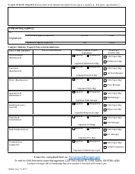 Form 125602 Project Authorization Request - Oregon, Page 2