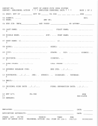 Document preview: Form PD124-1 Personnel Action Form - Oregon