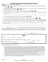 Application for Registered Retail Agent - Arizona, Page 2
