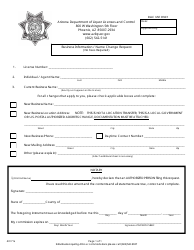 Document preview: Business Information / Name Change Request - Arizona