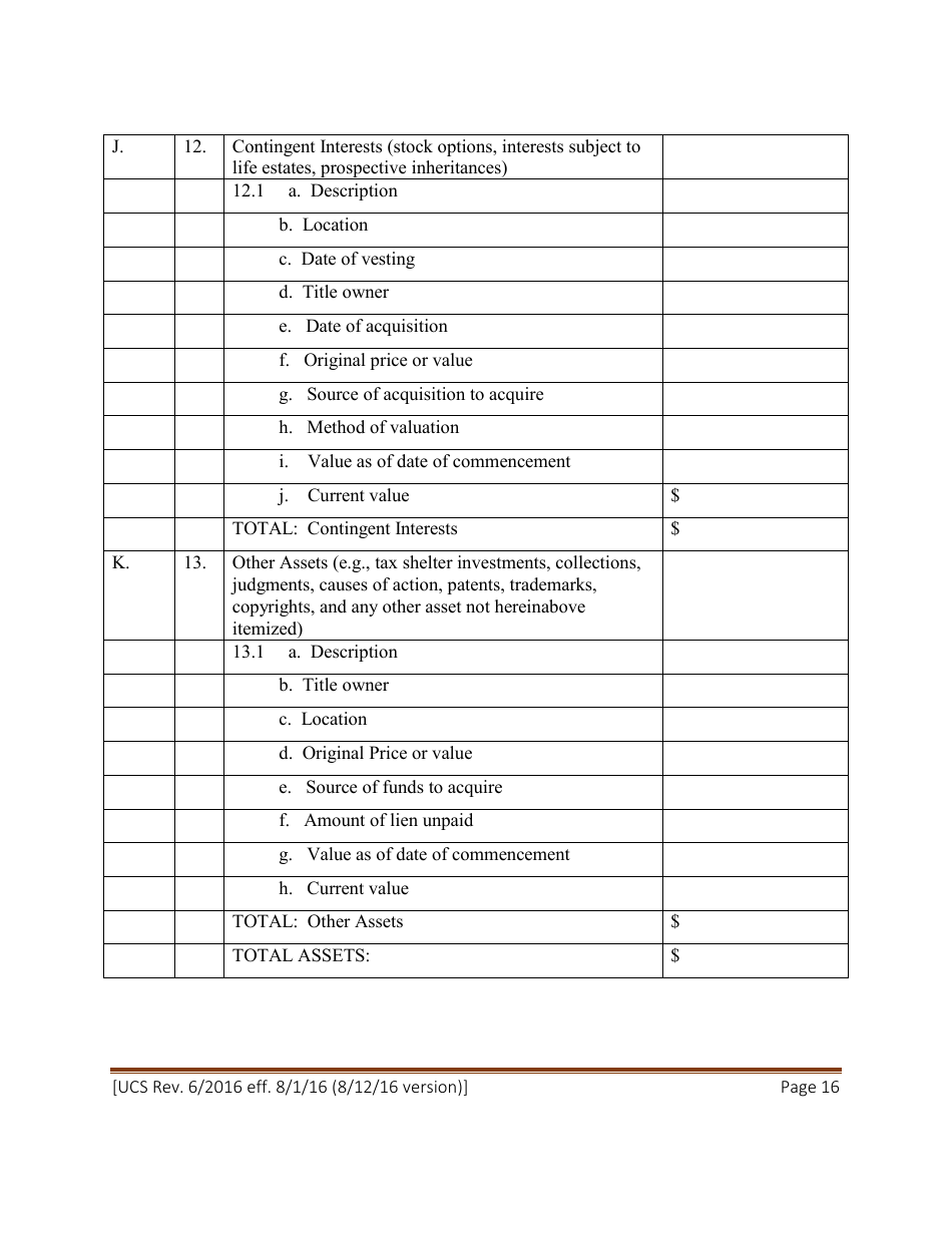 Statement of Net Worth - New York, Page 16