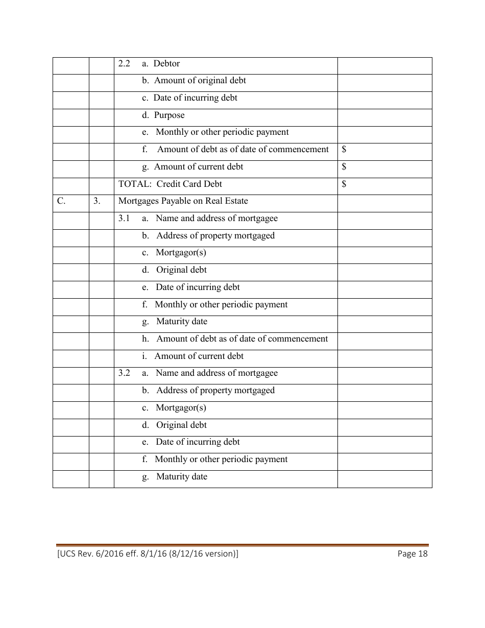 Statement of Net Worth - New York, Page 18