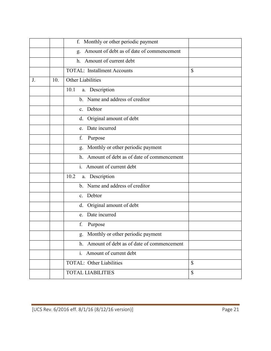 Statement of Net Worth - New York, Page 21