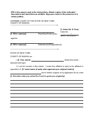 Form 22 Reply Affidavit - Nassau County, New York