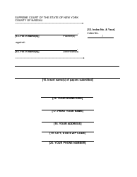 Form 21 Affidavit in Opposition - Nassau County, New York, Page 3