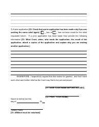 Form 38 Affidavit in Support - Nassau County, New York, Page 2