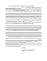 Form 6 Order to Show Cause for Contempt in a Civil Action - Nassau County, New York, Page 2