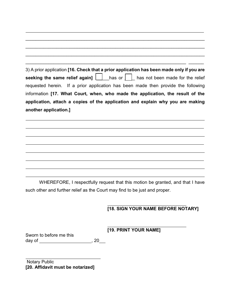 Form 6 Order to Show Cause for Contempt in a Civil Action - Nassau County, New York, Page 4
