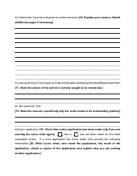 Form 39 Affidavit in Support of a Temporary Restraining Order in a Civil Action - Nassau County, New York, Page 2