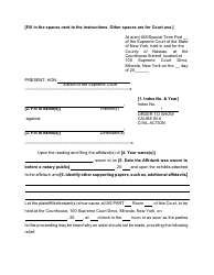 Form 2 Order to Show Cause in a Civil Action - Nassau County, New York