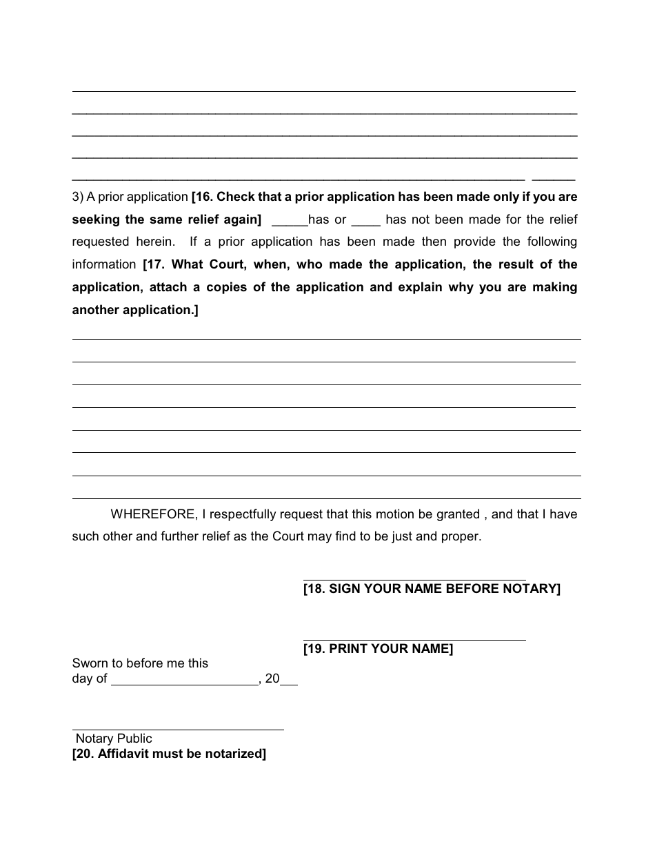 Form 2 Order to Show Cause in a Civil Action - Nassau County, New York, Page 4