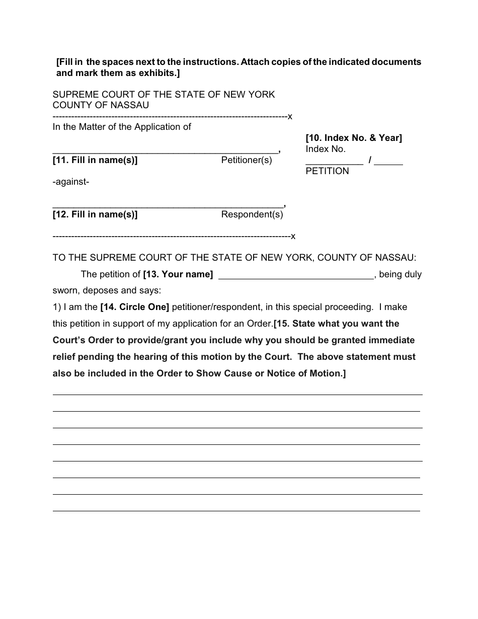 Order to Show Cause in Special Proceeding With Temporary Restraining Order - Nassau County, New York, Page 3