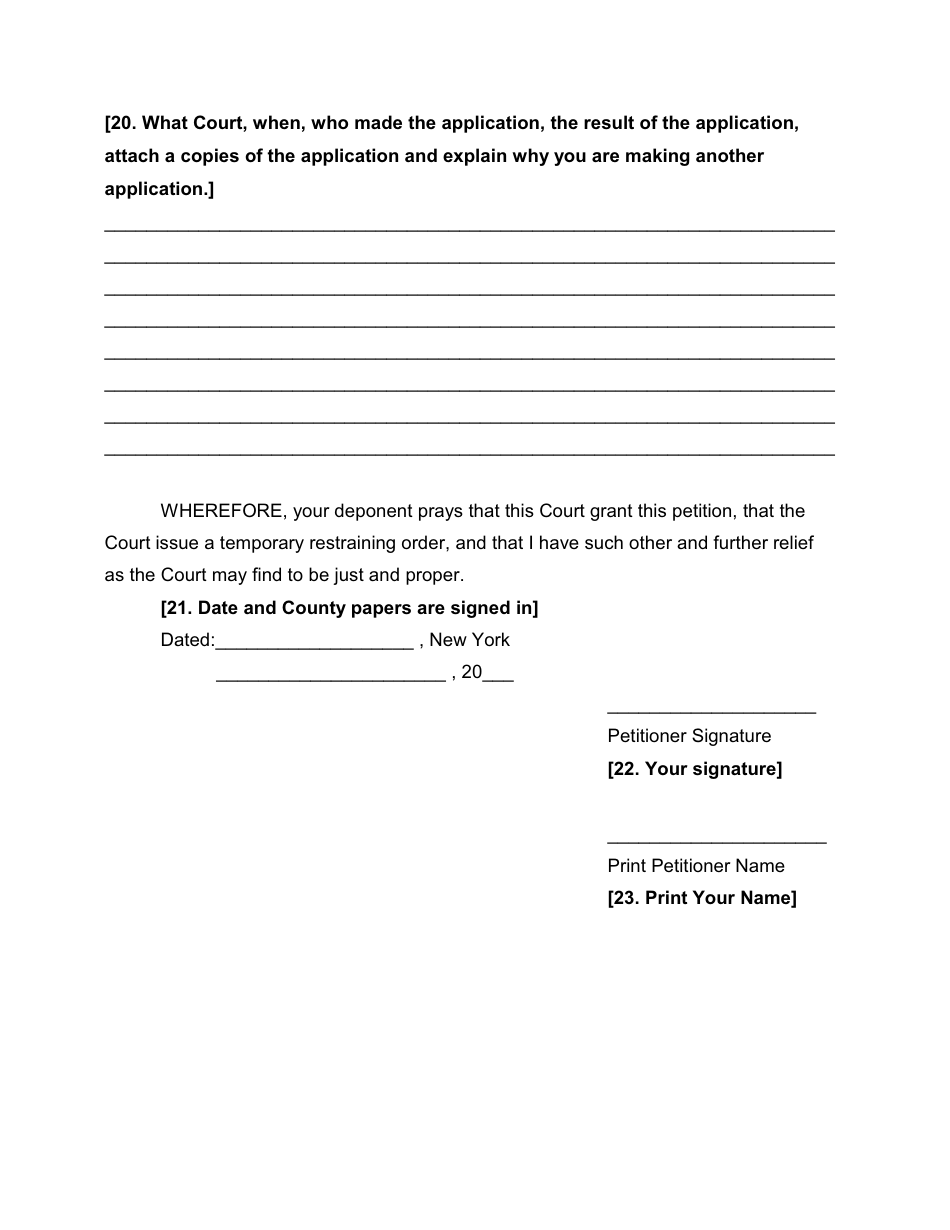Order to Show Cause in Special Proceeding With Temporary Restraining Order - Nassau County, New York, Page 5