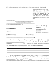 Document preview: Order to Show Cause in Special Proceeding - Nassau County, New York