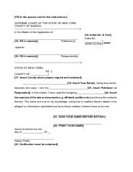 Notice of Petition, Petition, Verification in a Special Proceeding - Nassau County, New York, Page 6