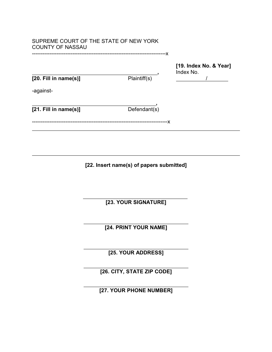 Summons With Notice - Nassau County, New York, Page 3