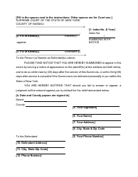 Document preview: Summons With Notice - Nassau County, New York