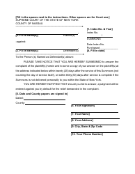 Document preview: Summons - Nassau County, New York
