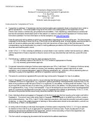 Form DSCB:54-311 Registration of Fictitious Name - Pennsylvania, Page 3