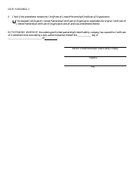 Form DSCB:15-8622/8822 (DSCB:15-8622/8822-2) Certificate of Amendment - Pennsylvania, Page 2