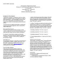 Form DSCB:15-8878 voluntary Termination [never Transacted Business] - Pennsylvania, Page 2