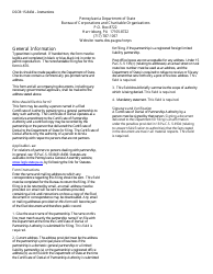 Form DSCB:15-8434 Certificate of Denial of Partnership Authority - Pennsylvania, Page 2