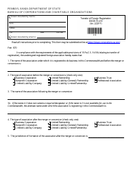 Form DSCB:15-418 &quot;Transfer of Foreign Registration&quot; - Pennsylvania