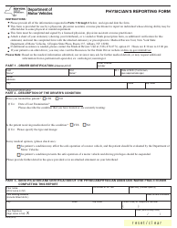 Document preview: Form DS-6 Physician's Reporting Form - New York