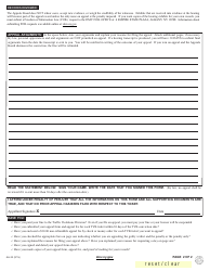 Form AA-33 Traffic Violations Bureau (Tvb) Appeal Form - New York, Page 2