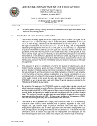 ADE Form 718 Child and Adult Care Food Program Permanent Agreement - Arizona, Page 4