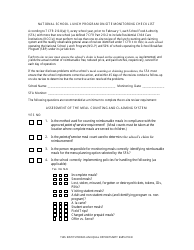 Document preview: National School Lunch Program on-Site Monitoring Checklist - Arizona