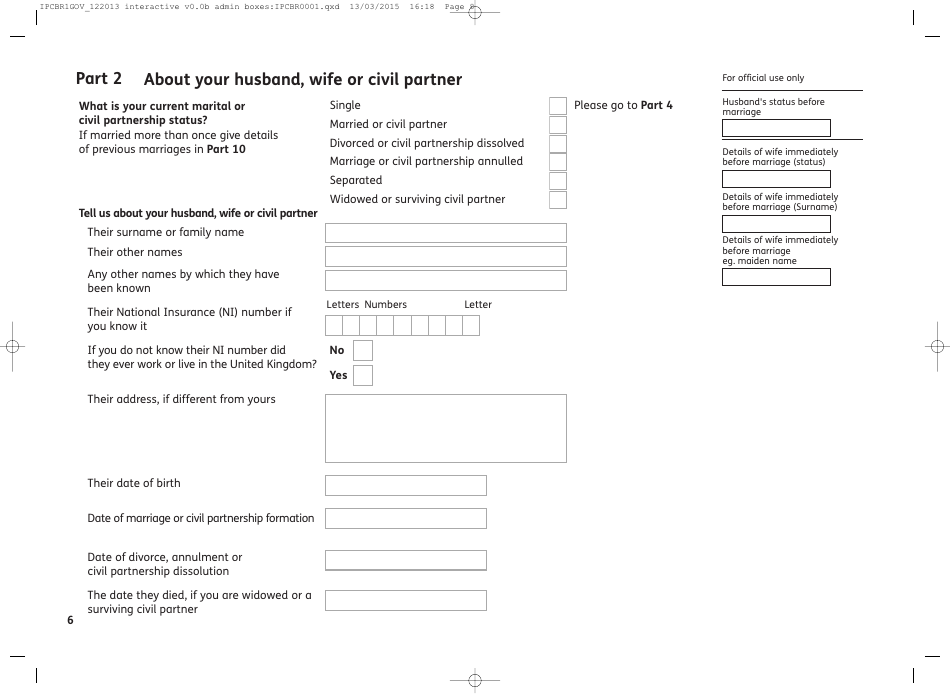 Form IPC BR1 International Pensions Direct Payment - United Kingdom, Page 10